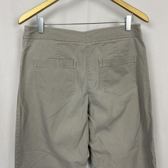 Eileen Fisher Pants Womens Small Gray Taupe Stretch Twill Straight Leg 32x30 - Picture 3 of 15